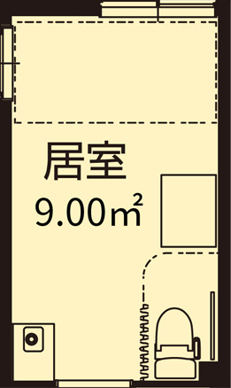 住宅型有料老人ホーム フォーユー八尾北のお部屋の見取り図