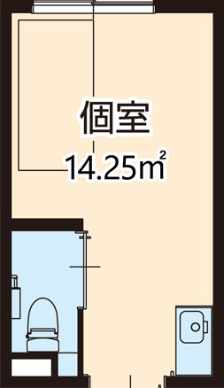 フォーユー平野のお部屋の見取り図