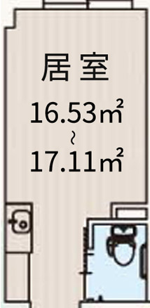 住宅型有料老人ホーム フォーユー八尾山本のお部屋の見取り図