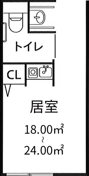 まごころ荘尼崎のお部屋の見取り図