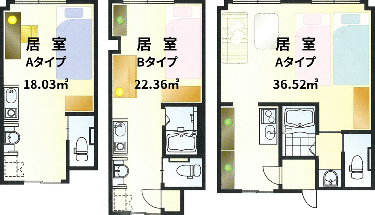 やさしい手広野のお部屋の見取り図